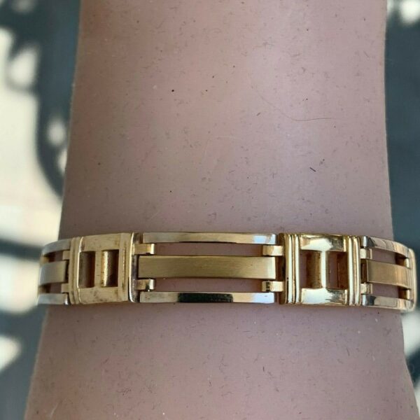 14 Karat Two-Tone Gold Chain Bracelet - Image 5