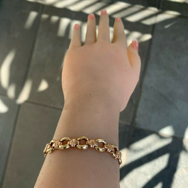 14 Karat Yellow Gold Chain Bracelet - Image 2