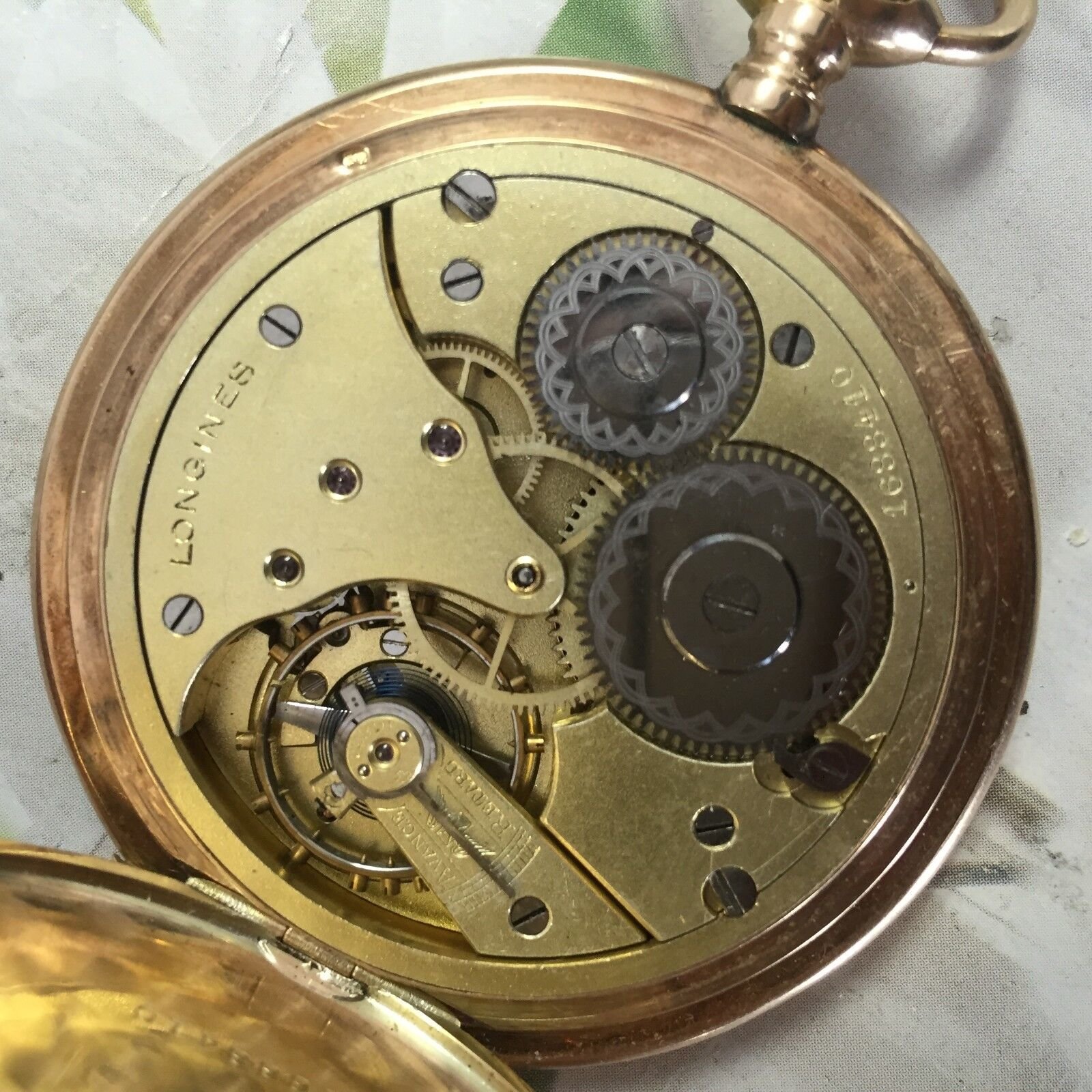 LONGINES ANTIQUE POCKET WATCH 14K Yellow, SOLID GOLD 1910 Grand Prix - 51mm 25S - Image 5