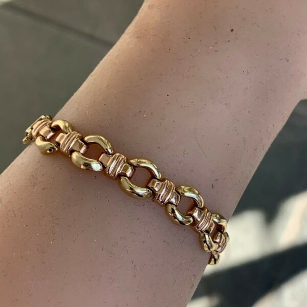 14 Karat Yellow Gold Chain Bracelet - Image 3