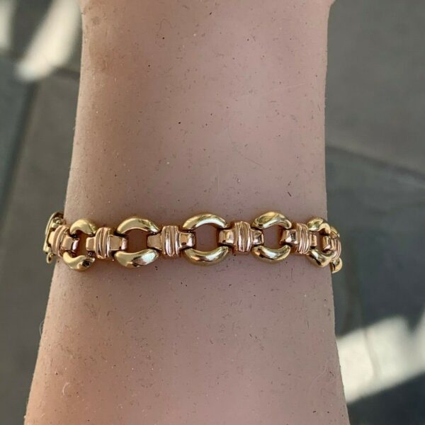 14 Karat Yellow Gold Chain Bracelet - Image 4