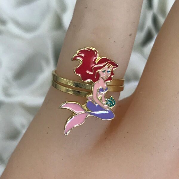 Disney 14k Solid Gold and Enamel Different Characters Ring -Good For Kids - Image 3