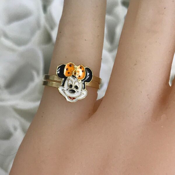 Disney 14k Solid Gold and Enamel Different Characters Ring -Good For Kids - Image 5