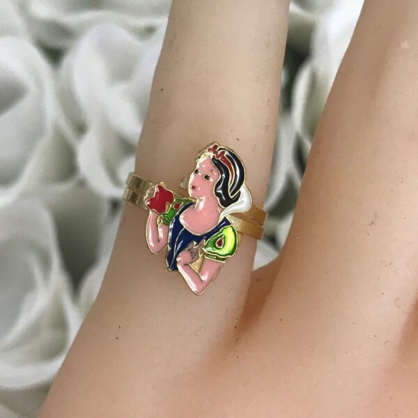 Disney 14k Solid Gold and Enamel Different Characters Ring -Good For Kids - Image 6