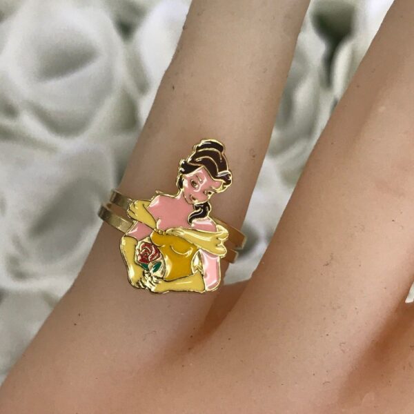 Disney 14k Solid Gold and Enamel Different Characters Ring -Good For Kids - Image 8