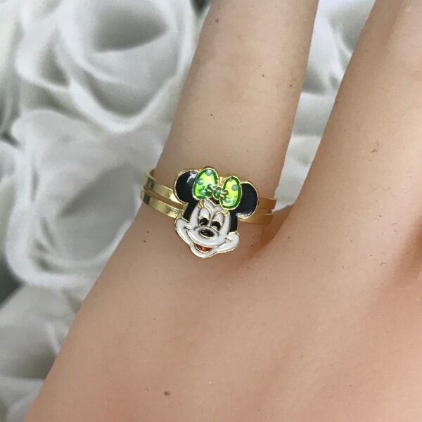 Disney 14k Solid Gold and Enamel Different Characters Ring -Good For Kids - Image 9