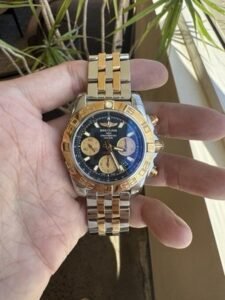 Breitling Chronomat 41 CB014012 Two-Tone Black Dial Box & Papers Automatic