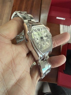 Cartier Roadster XL Chronograph 2618 Silver 42mm Automatic Men's Watch - Image 2