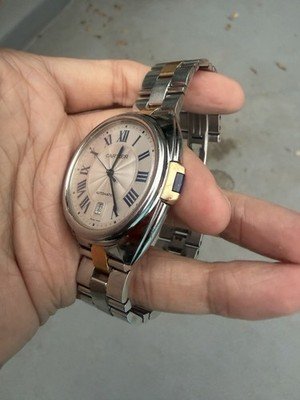 Cartier Clé de Cartier 40mm Two-Tone 18k Pink Gold Steel Watch W2CL0002 Ref 3850 - Image 4