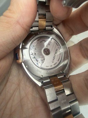 Cartier Clé de Cartier 40mm Two-Tone 18k Pink Gold Steel Watch W2CL0002 Ref 3850 - Image 6