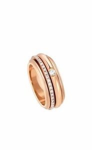 PIAGET Possession Ladies Rose Gold Rose Gold Diamond Ring, Size 52 $8k Msrp