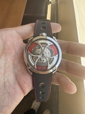 M.A.D. 1 RED by MB&F Steel Mens 42mm Automatic Watch MAD 1 EDITION