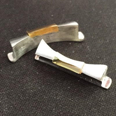 Custom BD Two Tone Watch Strap End Links To Fit Datejust II , Submariner , GMT