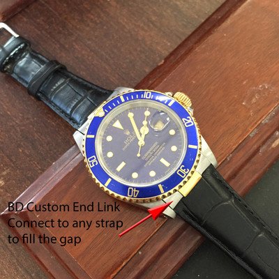 Custom BD Two Tone Watch Strap End Links To Fit Datejust II , Submariner , GMT - Image 3