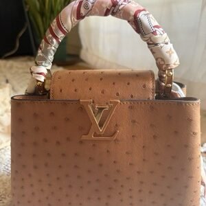 2024 Louis Vuitton Capucines Bag Ostrich BB Amazing Condition Camel Msrp 12k