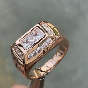 1.2 Carat TW Mens Diamond Ring / Wedding Ring / Band , 14k Gold Heavy