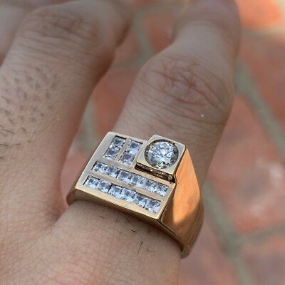 1.33 CTW Diamond Ring/Band , 14 K - 1980's Ben Dannie Original Design - Image 3