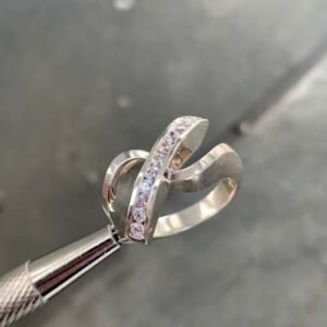0.38 Carat TW Channel Set Band , 10K, Vintage Ben Dannie Original Design