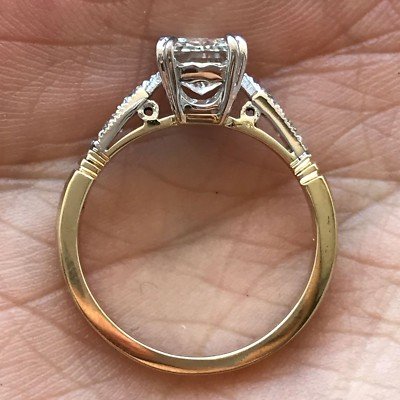 1.75 Carat Approximate Radiant Diamond with Milgrain, Ben Dannie - Image 3