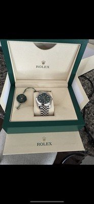 2025 Rolex Datejust 41, Green Jubilee, Unworn Full Set, 126300 Mint Green - Image 2