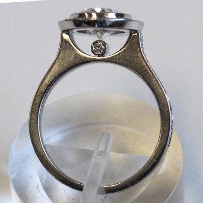 Oval Diamond Halo Engagement Ring - 2.4 Carat TW - Image 2