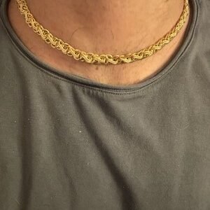 10k yellow chain necklace 17 inch length 7mm wide 9 gram pur185