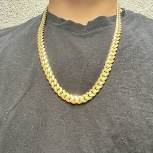 Cuban Link Necklace 273.2 grams 14k yellow 28 inches long 11mm - Pur192b