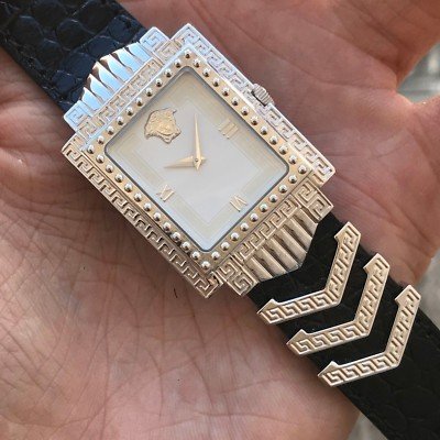 Gianni Versace SIGNATURE White Gold Plated 2622 Quartz