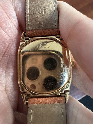 Rolex Cellini 18K YG Black Quartz Watch (Ref.6633) - Image 2