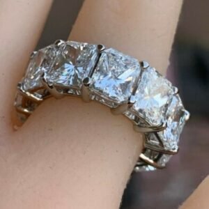 16 Carat Approximate, Radiant Diamond Eternity Ring/Wedding Band, Ben Dannie