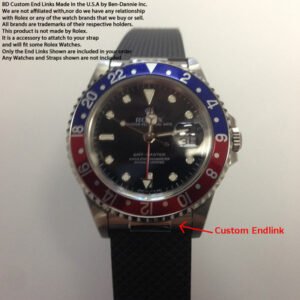 Custom 20mm Steel Strap End Links fits Rolex GMT II Made in USA 16710 1675 16700