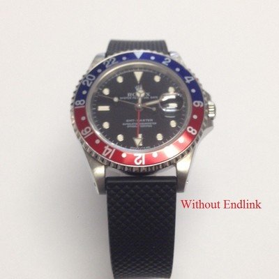 Custom 20mm Steel Strap End Links fits Rolex GMT II Made in USA 16710 1675 16700 - Image 2