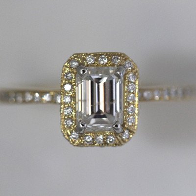 Emerald Cut Diamond Engagement Ring, 1.44Carat TW, 18k Yellow - Image 5