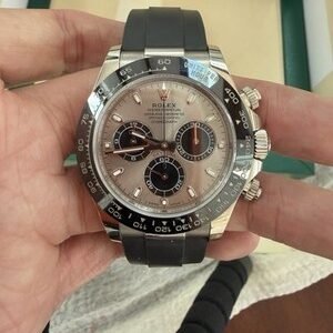 2019 Mint Rolex 116519LN Cosmograph Daytona Ghost 18K White Gold Ceramic Watch