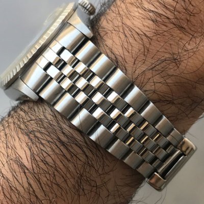 Rolex 16220 Datejust Mens Silver Dial Jubilee Bracelet Mint! - Image 3