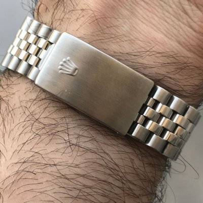 Rolex 16220 Datejust Mens Silver Dial Jubilee Bracelet Mint! - Image 4