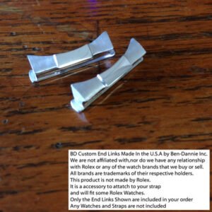 Fits Rolex - Custom BD Strap End links Platinum - For President 118206
