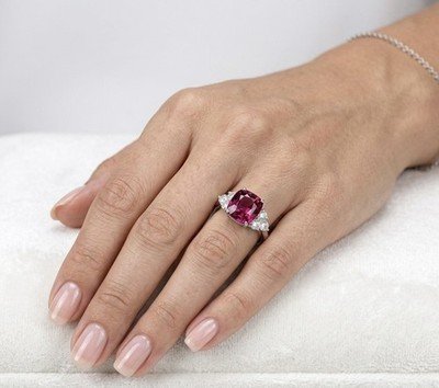 10 Ct Tw Huge Cushion Natural Pink Spinel & Diamond, Custom Ring - SEE HD VIDEO - Image 2