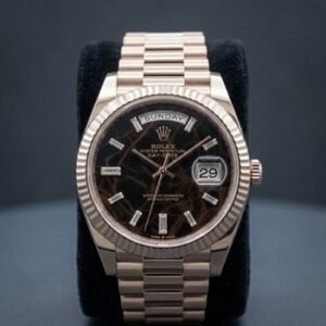 Rolex 2024 228235 Day-Date 40mm Eisenkiesel Dial Rose Gold Box Papers
