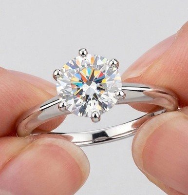 Tiffany & Co. 1.02ct F VVS2 Diamond Ring 2019 W/ Box & Papers Size 5.25