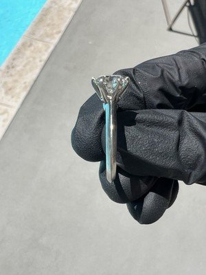 $40k MSRP Tiffany & Co 1.78 I/VS2 Round Diamond Plat Engagement Ring Size 5.25 - Image 6