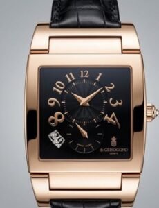 Mens de Grisogono Uno DF N11 Dual Time Date Solid 18K Gold