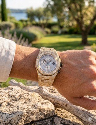 AUDEMARS PIGUET OFFSHORE 42MM BRICK VS CUSTOM DIAMOND WATCH AMAZING PIECE! - Image 2