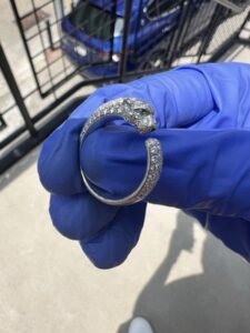 Cartier Panthere Ring 18K White Gold 1.15ct Diamonds Size 52