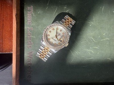 Rolex Datejust 116233 Two Tone 36mm Custom 2.4 Carats Diamond Bezel & White MOP - Image 2