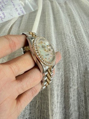 Rolex Datejust 116233 Two Tone 36mm Custom 2.4 Carats Diamond Bezel & White MOP - Image 3