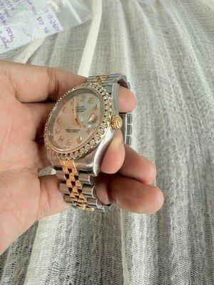 Rolex Datejust 116233 Two Tone 36mm Custom 2.4 Carats Diamond Bezel & White MOP - Image 4