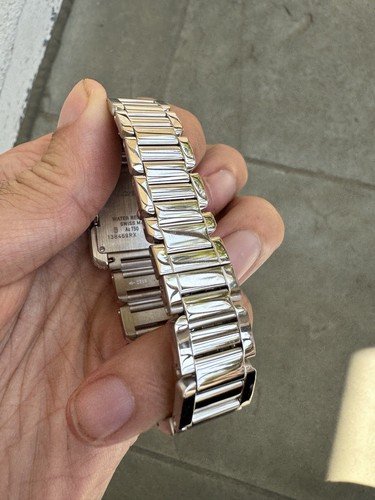 Cartier Tank Anglaise 18k White Gold 30.2mm x 22.7mm Quartz WT100008 3488 ! - Image 5