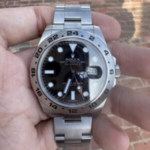 2017 Rolex Explorer II Black 42mm 216570 Box Papers