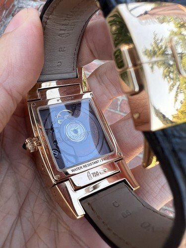 Mens de Grisogono Uno DF N11 Dual Time Date Solid 18K Gold - Image 6